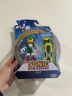 Jakks Pacific Sonic the Hedgehog JET The Hawk With Type-J Board 4" Figure
