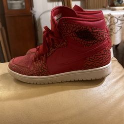 Nike Air Jordan 1 Retro High Red Elephant Print