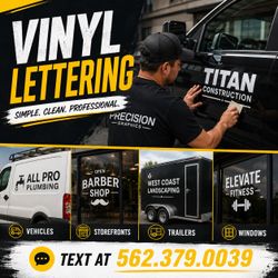 Vinyl signs and lettering for business