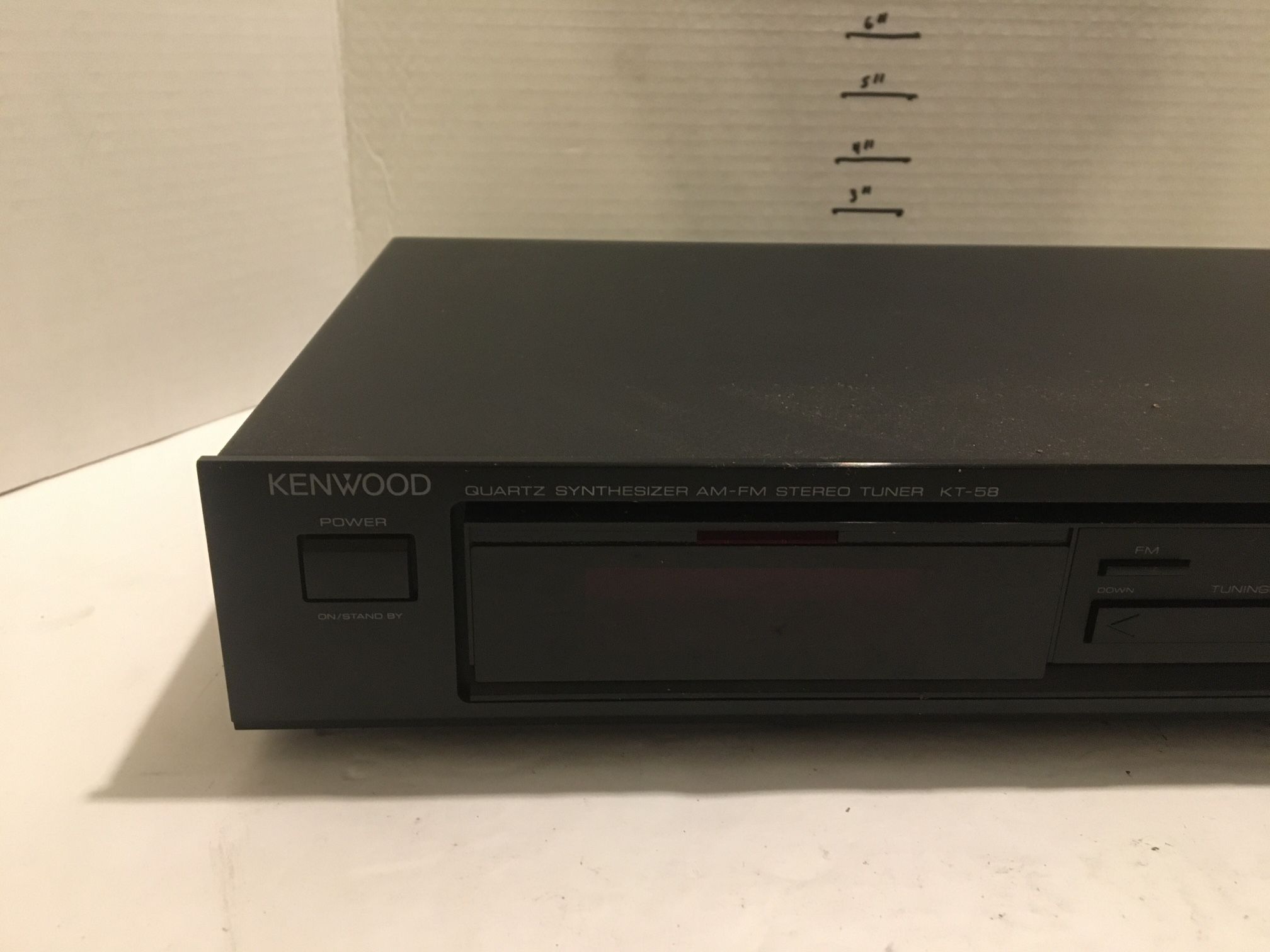Kenwood KT 58 Quartz Synthesizer AM/FM Tuner