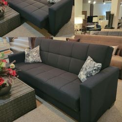 Sofa Bed with Storage (Futon, Sleeper)
