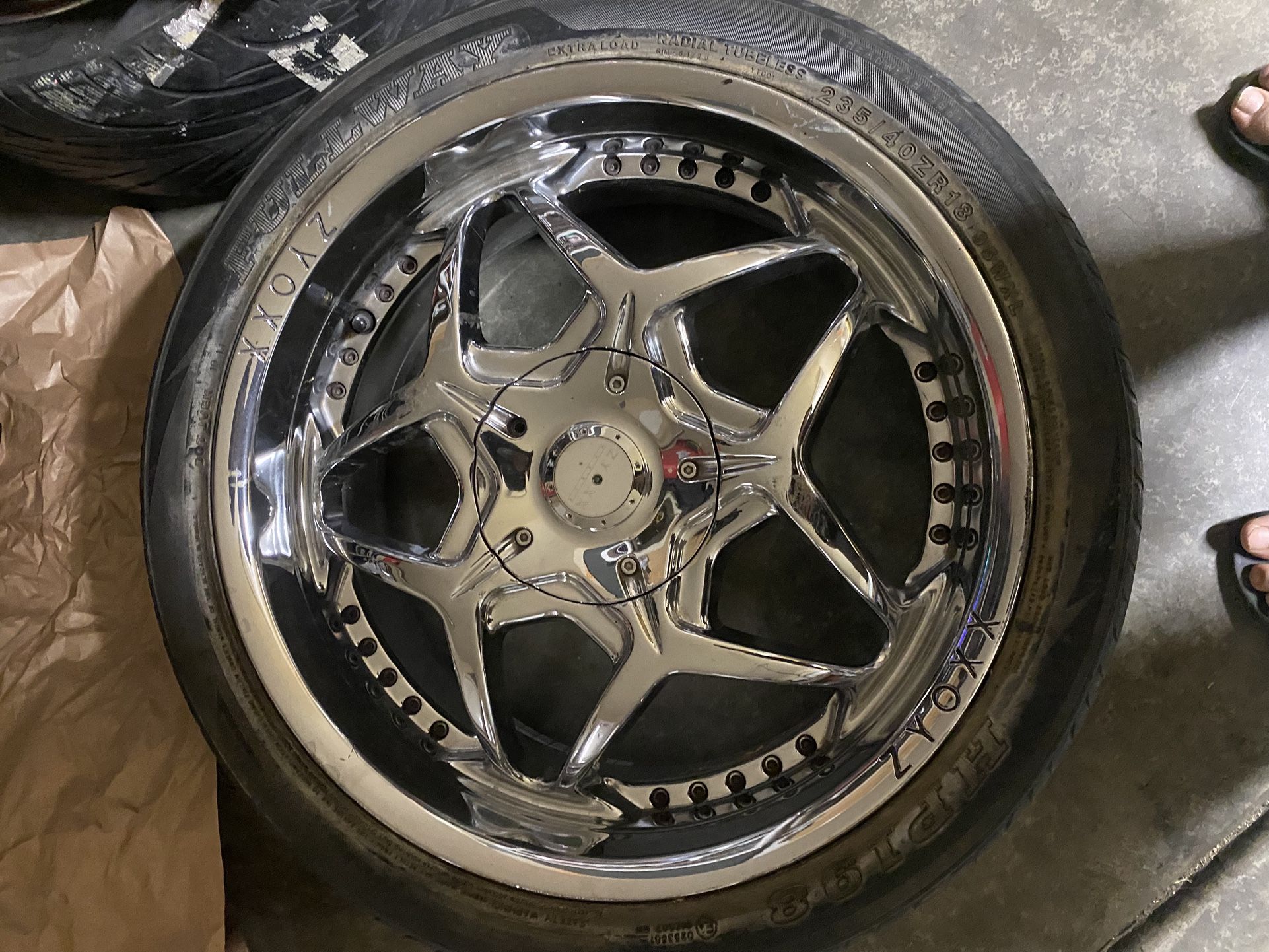 更に❗値下げ❗XXXX /X4 5x114.3 Zyoxx ZX4 Chrome Wheels & Tires (18s) for Sale in Diamond