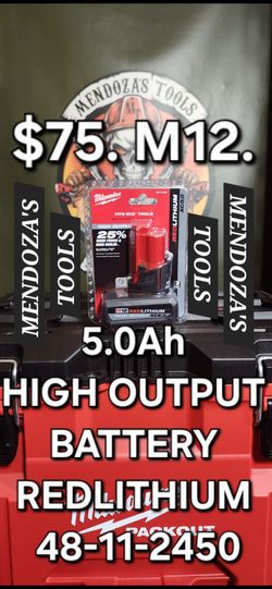 Milwaukee Batería 5.0Ah High Output M12
