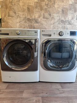 Washer and dryer big capacity set gas Laundry