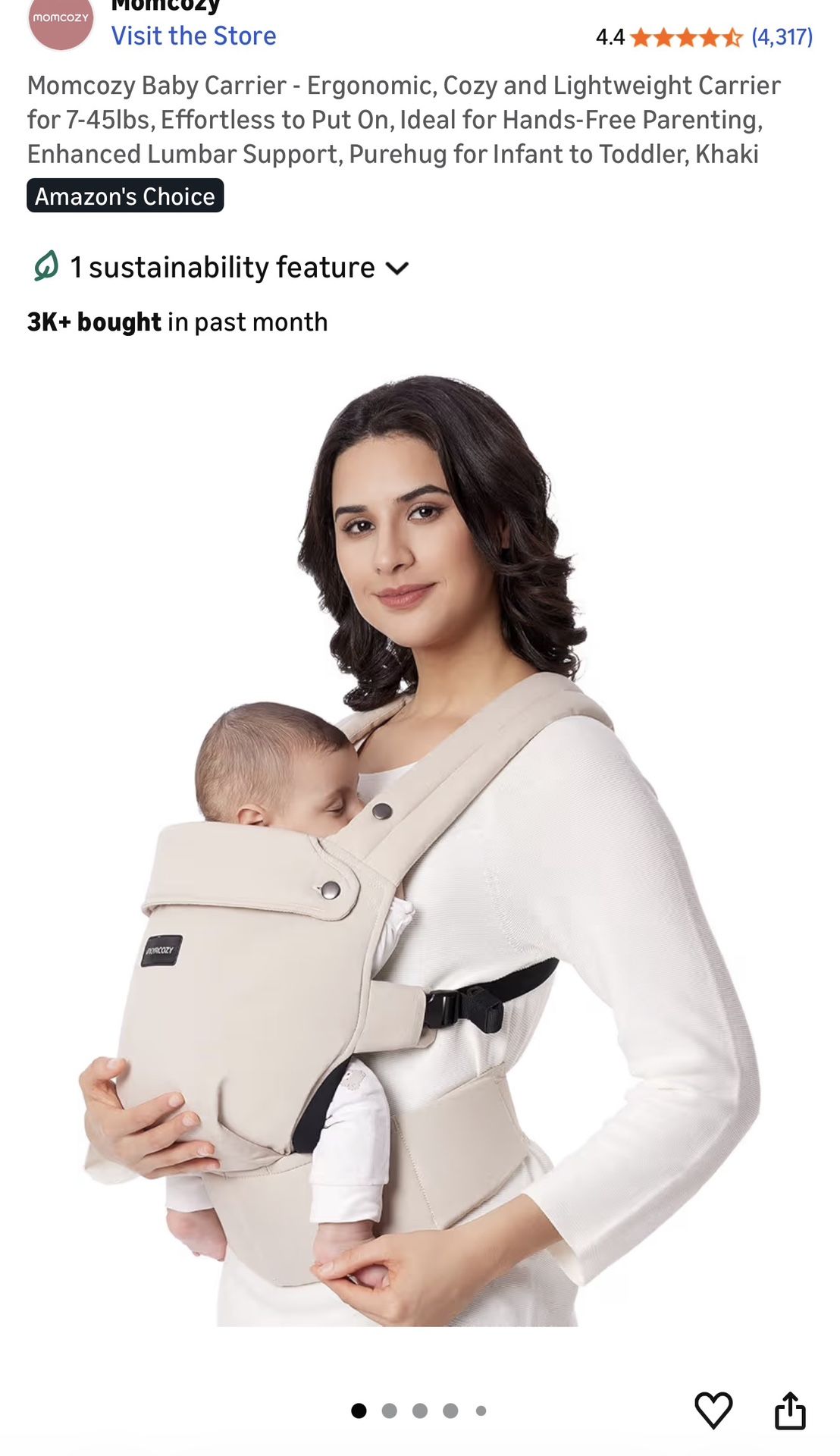 Mom Cozy Baby Carrier