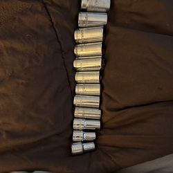 Mac 3/4 Deep Chrome 3/8 Dr Metric Socket Set