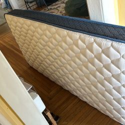 Desk, Chair, entertainment center, Twin Mattress