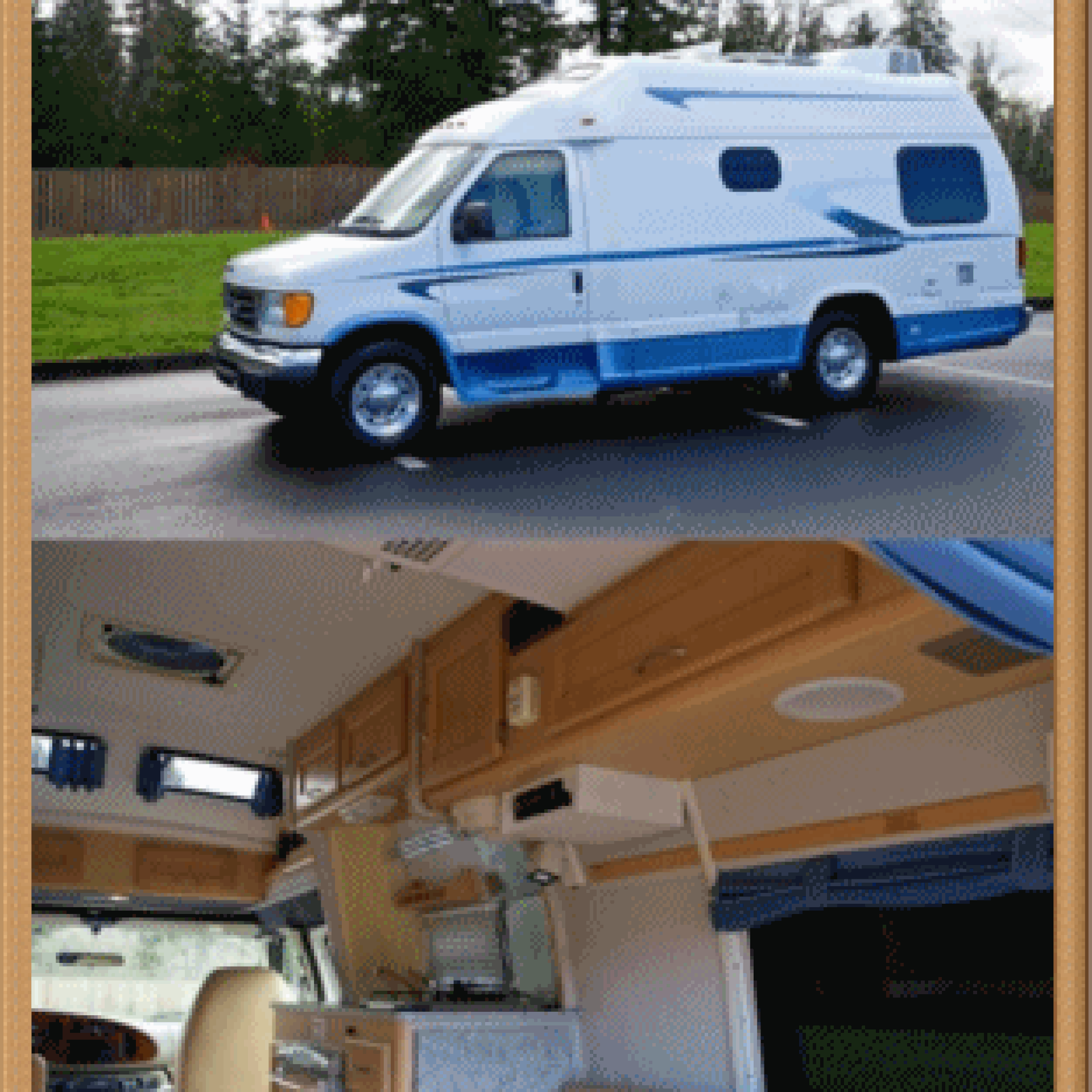 Photo Price $1200 Motorhome Ford E350 nice stereo setup