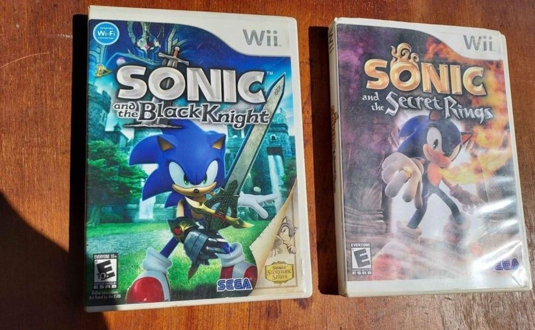 Sonic and the Black Knight And Sonic and the Secret Rings Nintendo Wii Video Game