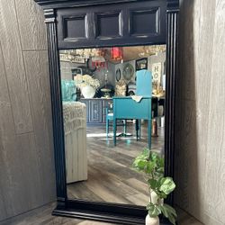 Midnight Blue Farmhouse Style Mirror 