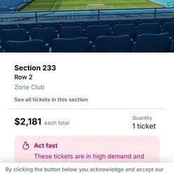 Ticket For New Club World Cup