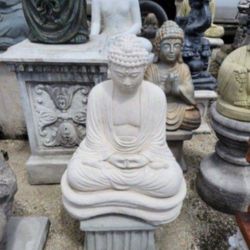 Concrete Buddha Statue / Cement Backyard Patio Garden Buddhas