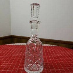 Waterford Crystal Decanter With Stopper Liquor Bottle Gothic Etching