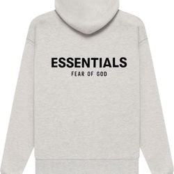 Essentials Fear of God SS22 Light Oatmeal Hoodie XS S m L XL