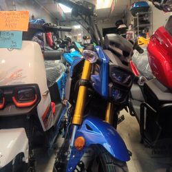 200cc Gas Motorcycle Style Grom Color Blue 