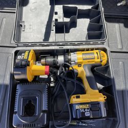 Dewalt Cordless Drill And Batteries 