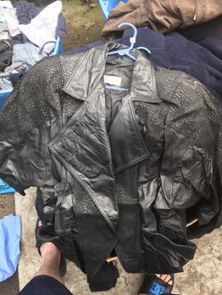 Winlit medium leather jacket