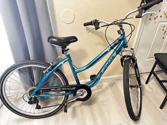 bicycle blue silver