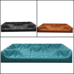 BRAND NEW DUNE SOFA SET  SIZE 12X12X12X12FT VELVET FABRIC. CUSTOM MADE AVAILABLE 