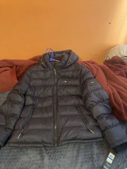 Puffer Jacket Tommy Navy Blue Size XL
