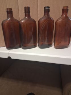 Old Whiskey Flasks