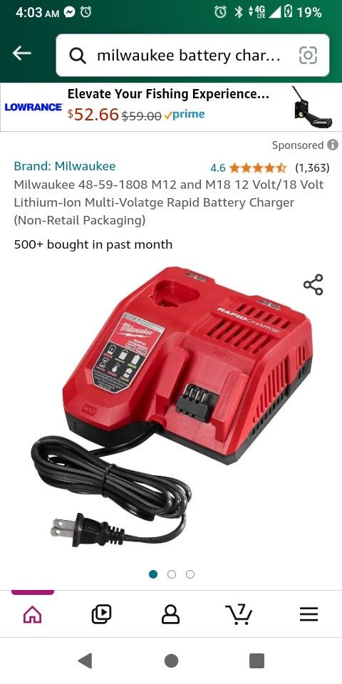Authentic Milwaukee M12 & M18 Dual Battery Charger 