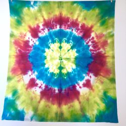 Hand Dyed Tie Dye Wall/Window Tapestry
