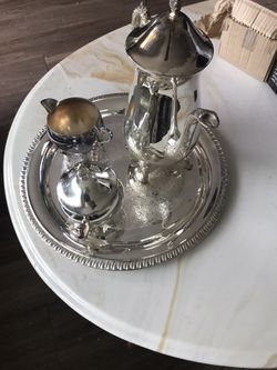 Brand New Silver Plated Coffee Set