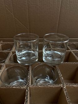 Libbey Clear Glass Rocks Glasses Set