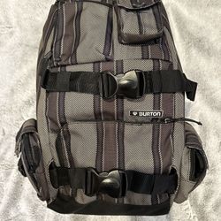 Back Pack By Burton - The White Collection in Excellent Condition -