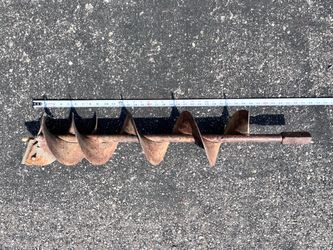 8” by 36” post hole auger attachment 1” drive