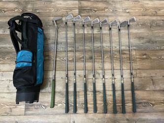 Golf Clubs and Bag