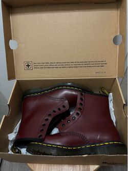 Dr martens Cherry red smooth leather boots