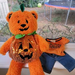 Build A Bear Jack O Lantern Light Up Bear