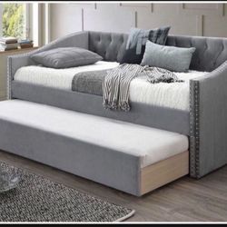 Brand New In Box Day Bed W/ Slats + Trundle   And 2 Mattresses. Pick Up  In Long Beach Or We Can Deliver For A Fee