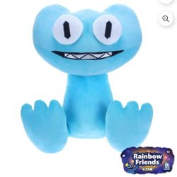 Rainbow Friends Giant Plush Cyan Giant Size 15"
