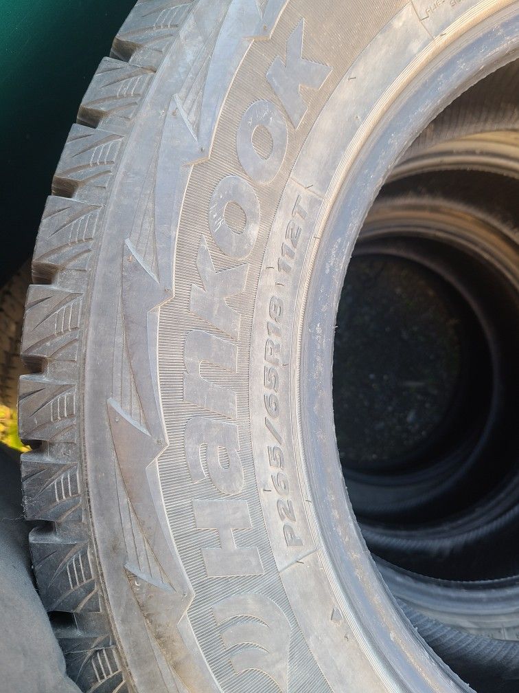Studded Hankook Pike Rw 11 265/65 R18