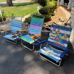 Premium 3-Piece Beach Chair Set (Rio Beach & Surfgear)