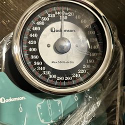 Adamson A28 Bathroom Scales - Up to 550lb, Heavy Weight, Anti-Skid Rubber Surface, Extra Large Numbers - High Precision Weighing Scales for Body Weigh