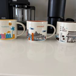 3 Starbucks city mugs collection