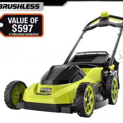 RYOBI 40V HP Brushless 20 in. Cordless Battery Walk Behind Push Lawn Mower