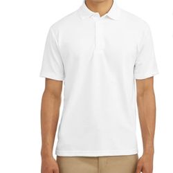 , Ben Hogan Men's Performance Easy Care Solid Short Sleeve Polo Shirt, SZ L