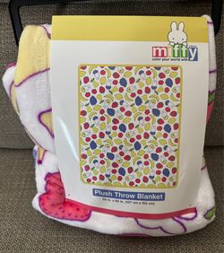 Miffy plush throw blanket