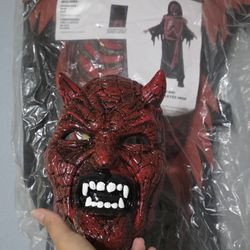 Demon Costume Lights Up 8-10 New