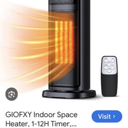 Giofxy New 1500 W Space Heater W Remote