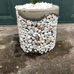 Marbel Chip Flower Pot