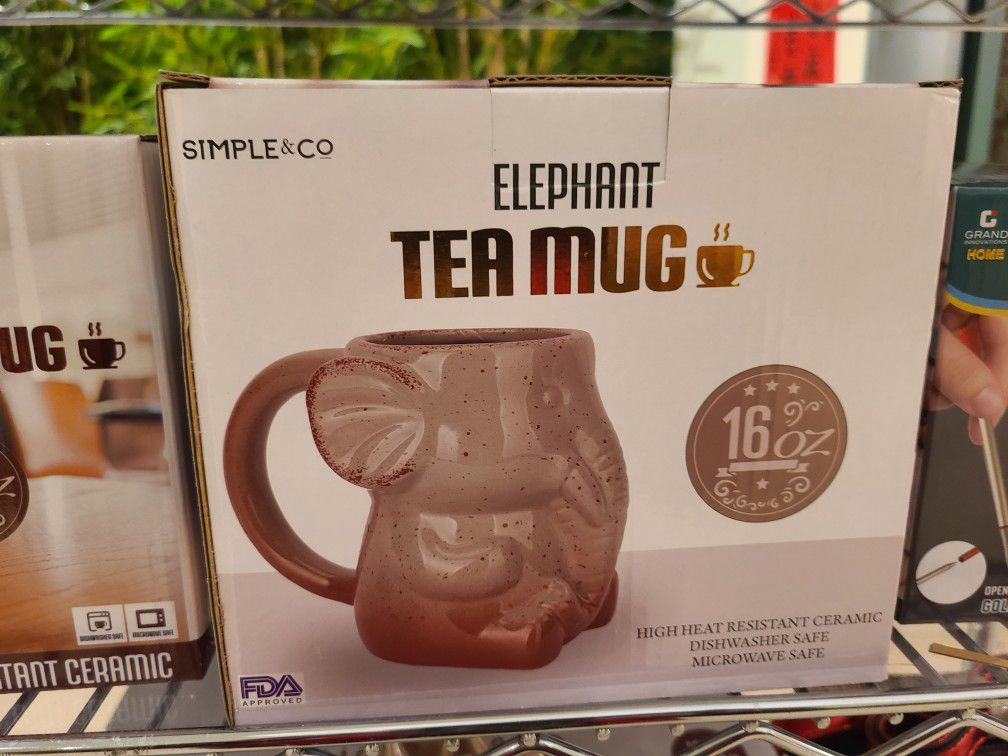Elephant Tea Mug 16 Ounce Cup