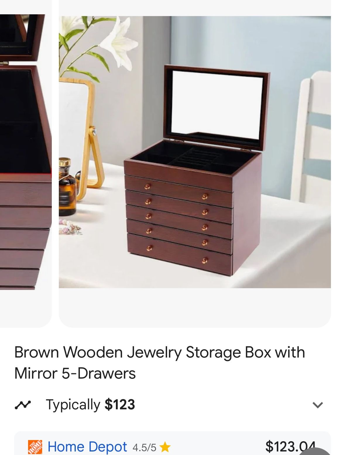Wood Jewelry Box 