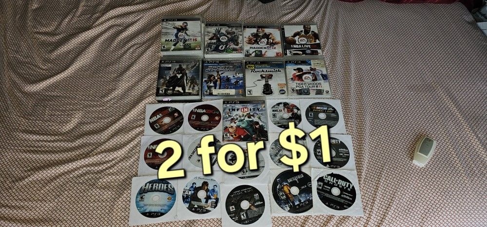 Ps3 Playstation 3 Games ( 2 For $1 )