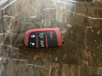 Dodge red key fob